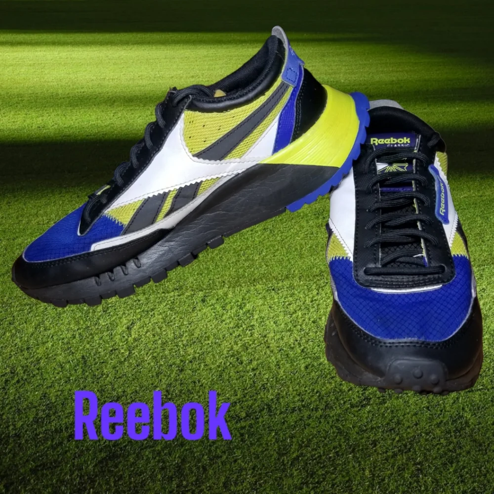 Reebok Classic Leather Legacy "Bright Cobalt/Core Black/Acid Yellow" Shoes - Picture 4 of 9